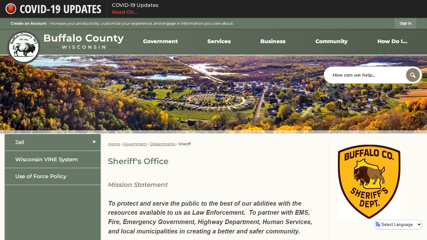 Sheriff's Office | Buffalo County, WI - Official Website